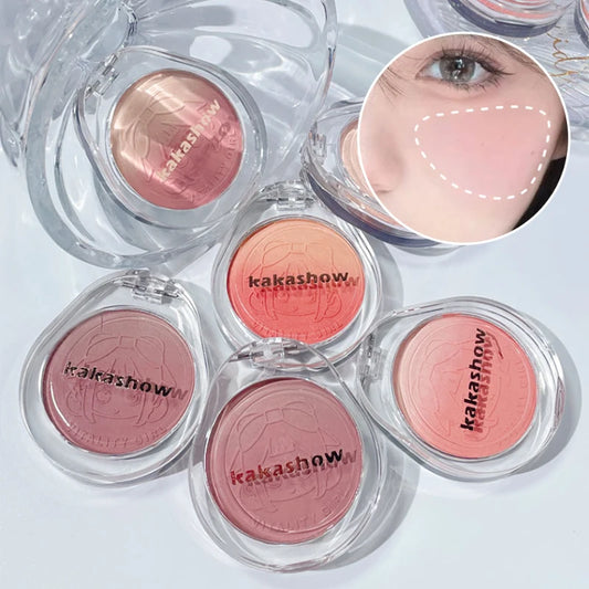 Kakashow Youthful Gradient Blush - Natural Nude Shade, Easy-to-Blend Formula with Long-lasting Matte Finish,