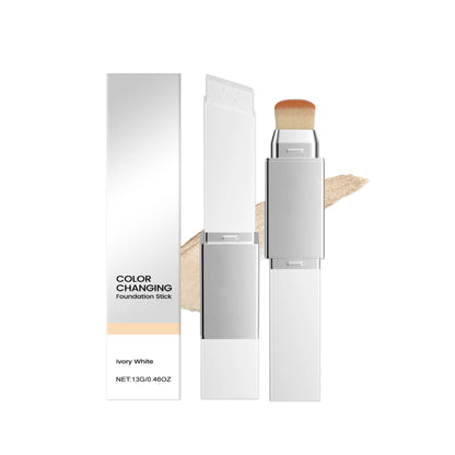 Color-changing 2-in-1 Makeup Foundation Stick Moisturizing Lightweight Brighten Matte Base Makeup Foundation Concealer Makeup