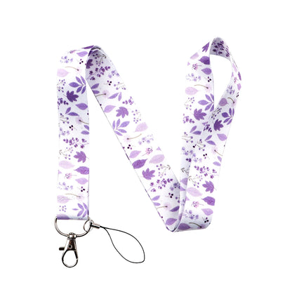 Beautiful Flower Credential Holder Butterfly Lanyards for Key Neck Strap For Card Badge Gym Keyring Accessories Friends Gifts