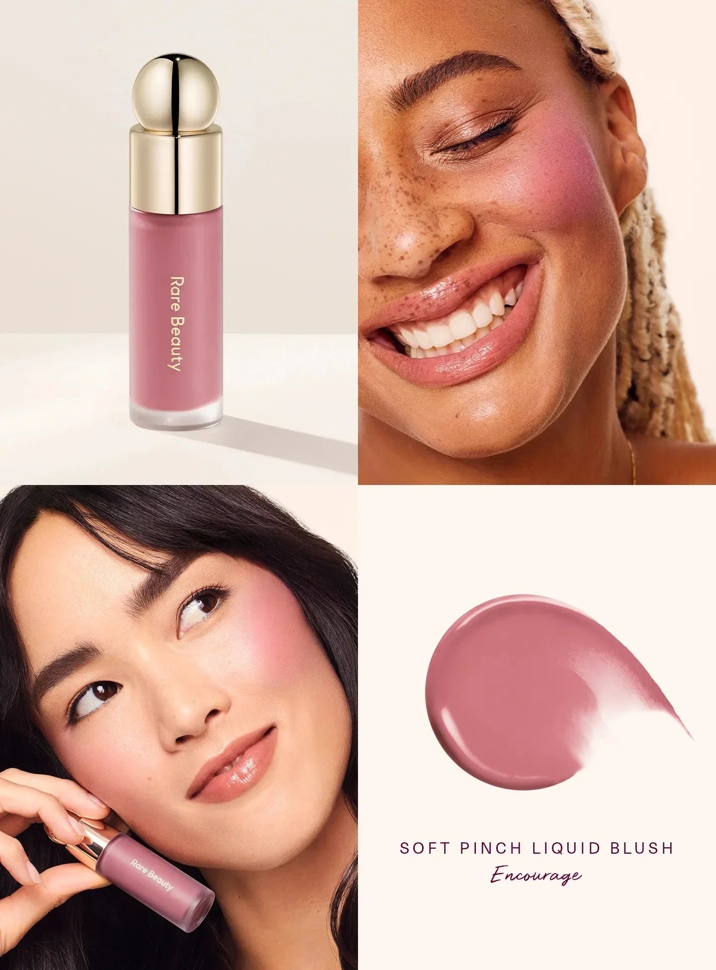 Rare Beauty Matte Lasting Blurred Bouncy Melting Blush Cushiony Cream-to-powder Blush Sweat- And Humidity-resistant Liquid Blush