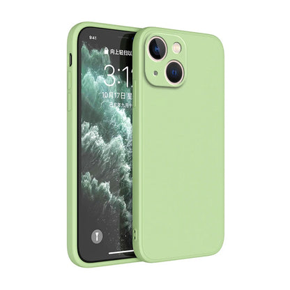 Square Square Liquid Silicone Phone Case for iPhone 14 Plus 11 12 13 14 Pro Max 12 13 mini Luxury Camera Protective Cover