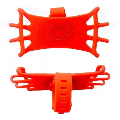 360 Rotatable Bike Motorcycle Phone Holder Silicone Bracket Support Pull Type Safe Mount For All Smartphones Cycling Stand