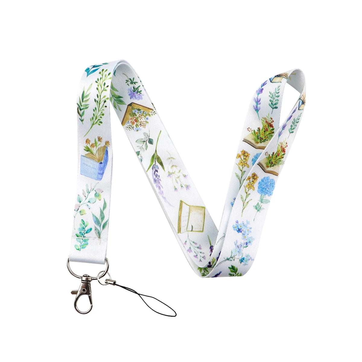 Beautiful Flower Credential Holder Butterfly Lanyards for Key Neck Strap For Card Badge Gym Keyring Accessories Friends Gifts