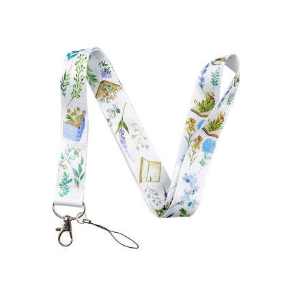 Beautiful Flower Credential Holder Butterfly Lanyards for Key Neck Strap For Card Badge Gym Keyring Accessories Friends Gifts