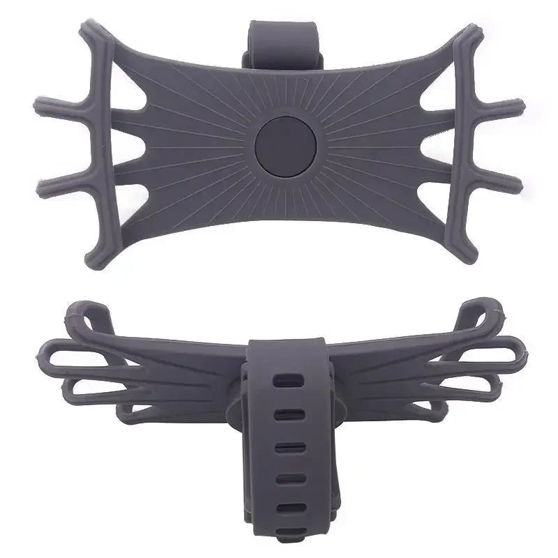 360 Rotatable Bike Motorcycle Phone Holder Silicone Bracket Support Pull Type Safe Mount For All Smartphones Cycling Stand