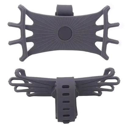 360 Rotatable Bike Motorcycle Phone Holder Silicone Bracket Support Pull Type Safe Mount For All Smartphones Cycling Stand