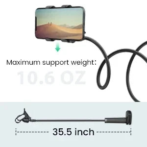 90cm Phone Holder Stand Lazy Bracket Headrest Bed 360 Flexible Long Arms Clamp Mount For iPhone Samsung and 3.5~6.7" Device