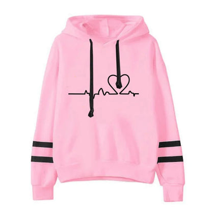 Womens Tracksuit Casual Stripe Versatile Sweatshirt, Black Sweatpants, Loose Print High Quality Outfits, Single Piece Hoodies, Pants