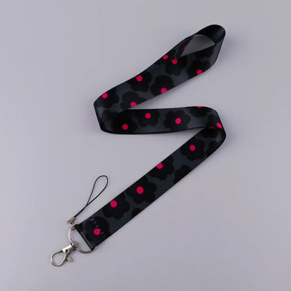 Beautiful Flower Credential Holder Butterfly Lanyards for Key Neck Strap For Card Badge Gym Keyring Accessories Friends Gifts