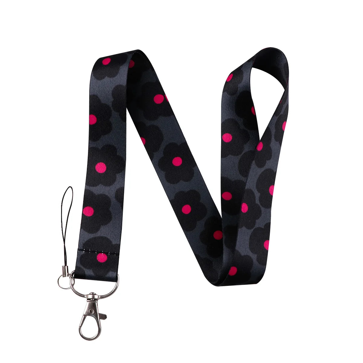 Beautiful Flower Credential Holder Butterfly Lanyards for Key Neck Strap For Card Badge Gym Keyring Accessories Friends Gifts