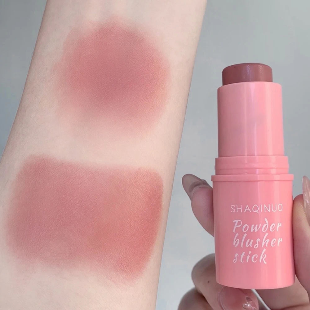 Smooth blush stick naturally saturated long-lasting waterproof natural blush brightening skin tone expanding color blush stick
