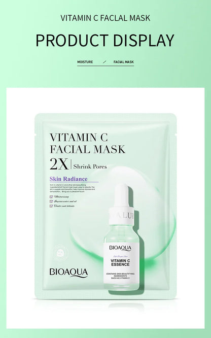20pcs/5pcs Centella Collagen Face Mask VC Moisturizing Refreshing Sheet Masks Hyaluronic Acid  Facial Mask Skin Care Products
