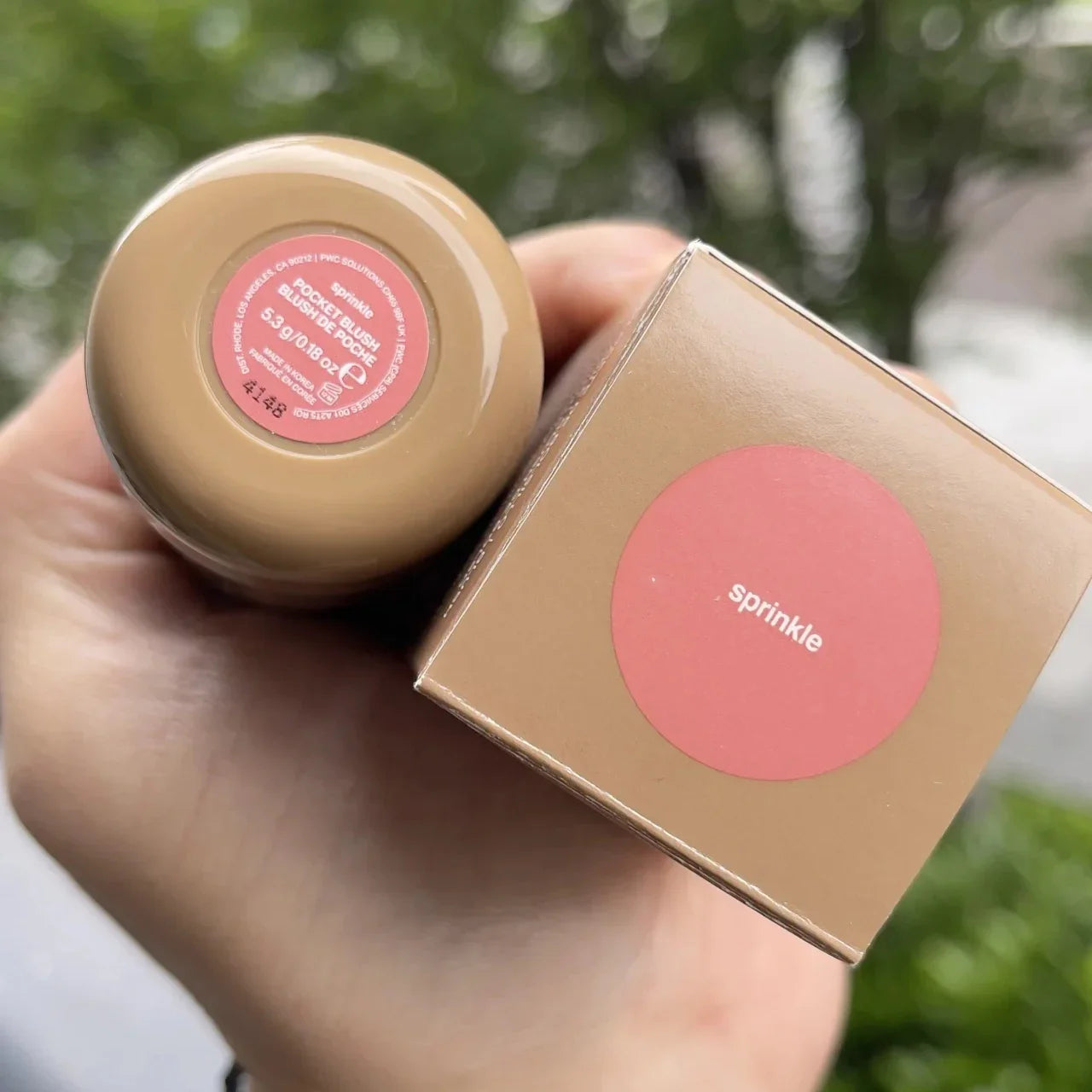 Rhode Pocket Blush LIP Stick Lip And Cheek Hydrating Stick Natural Rouge Powder Blush Cream Lipstick Cheek Easy To Apply Color