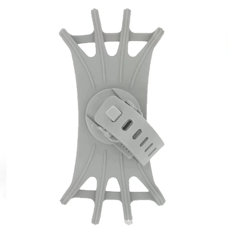 360 Rotatable Bike Motorcycle Phone Holder Silicone Bracket Support Pull Type Safe Mount For All Smartphones Cycling Stand