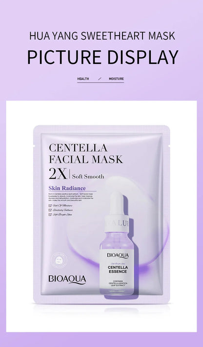 20pcs/5pcs Centella Collagen Face Mask VC Moisturizing Refreshing Sheet Masks Hyaluronic Acid  Facial Mask Skin Care Products