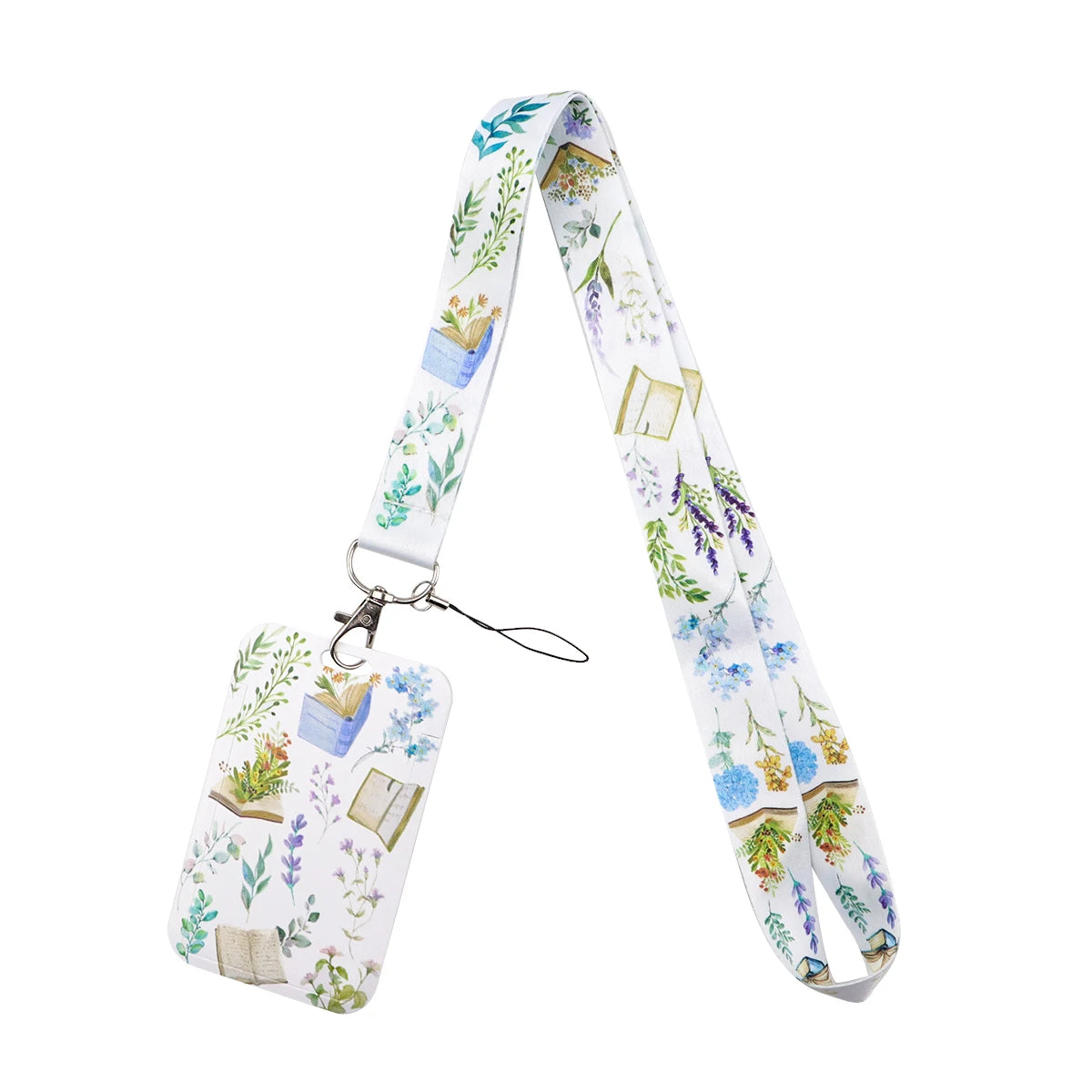 Beautiful Flower Credential Holder Butterfly Lanyards for Key Neck Strap For Card Badge Gym Keyring Accessories Friends Gifts