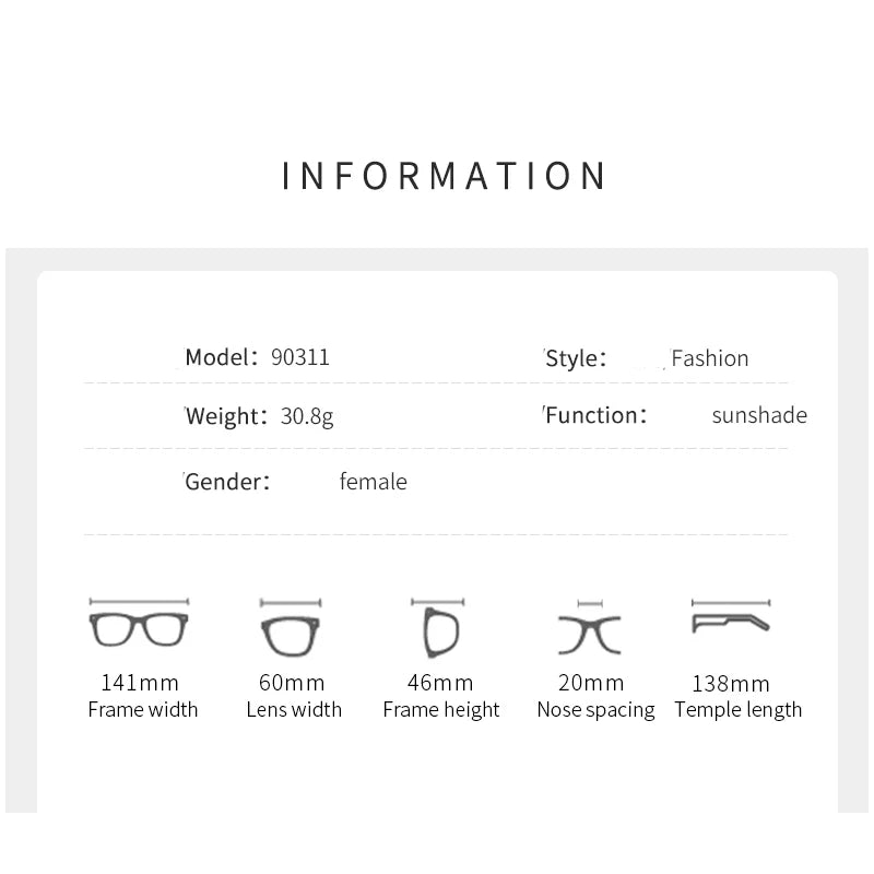 Frameless Cat Eye Sunglasses