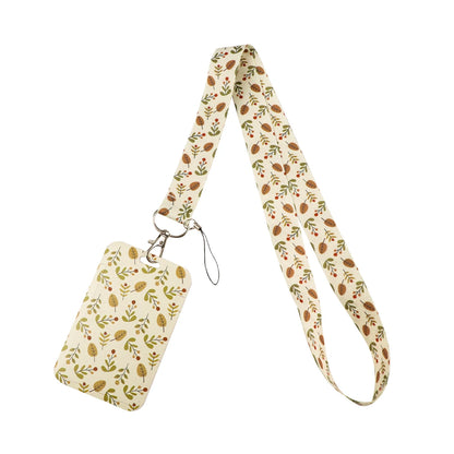 Beautiful Flower Credential Holder Butterfly Lanyards for Key Neck Strap For Card Badge Gym Keyring Accessories Friends Gifts