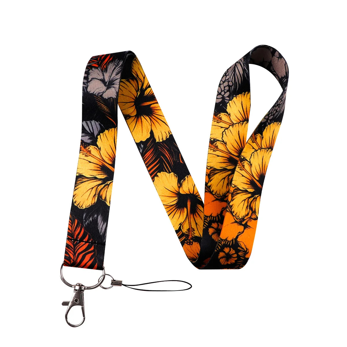 Beautiful Flower Credential Holder Butterfly Lanyards for Key Neck Strap For Card Badge Gym Keyring Accessories Friends Gifts