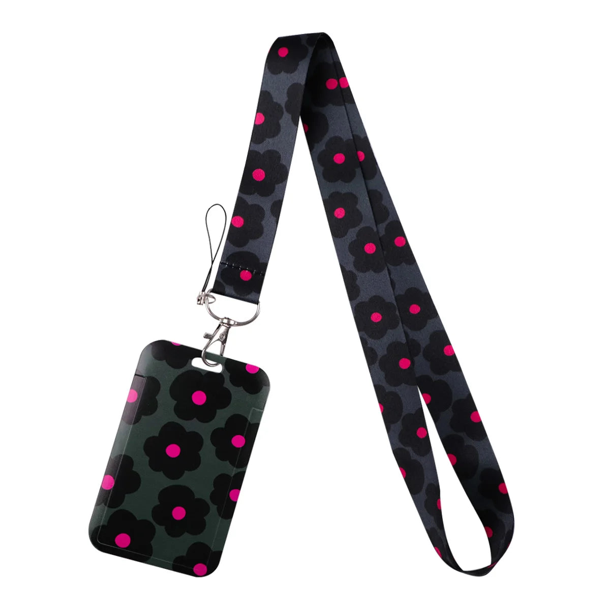Beautiful Flower Credential Holder Butterfly Lanyards for Key Neck Strap For Card Badge Gym Keyring Accessories Friends Gifts